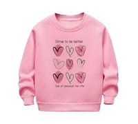 Sudadera Niño,Sudaderas Sin Capucha de Forro Polar para Niños y Niñas Casual Cuello Redondo Camiseta Manga Larga Holgado Cómodo Pullover Tops Básico y Versátil Jersey Suéter Adolescentes 2-12 Años