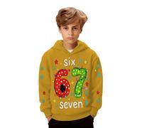 Sudadera Niños 20 - con Capucha De Polar para Y Jóvenes Informal con Bolsillo Frontal Suave Y Cómoda para Uso Deportivo (Yellow 13-14 Years)