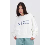 Nike Sportswear Phoenix Fleece Sudadera de cuello redondo oversize - Mujer - Blanco M (EU 40-42)