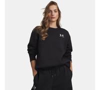 Sudadera oversized Under Armour Icon Fleece para mujer Negro / Blanco M