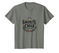 Sudadera para Hija Favorita | Ganador del Premio Favorite Child Camiseta, Niños, Verde Militar Jaspeado, 2 años