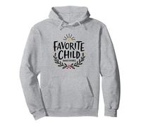 Sudadera para Hija Favorita | Ganador del Premio Favorite Child Sudadera con Capucha, Unisex para Adultos, Gris Jaspeado, XL