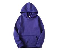 Sudadera para hombre con capucha, sudadera con capucha para hombre, fina, monocolor, tallas grandes, camiseta deportiva larga con bolsillo canguro, chándal suave, cómoda, sudadera clásica, sudadera