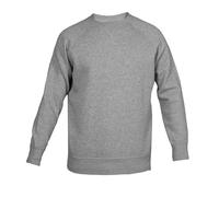 Sudadera para hombre con cuello redondo y mangas raglán, modelo New Cuba, gris luminoso (ral 7035), XXXL