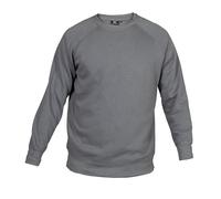 Sudadera para hombre con cuello redondo y mangas raglán, modelo New Cuba, gris, S