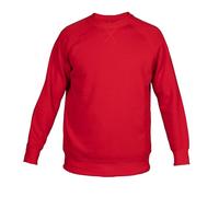 Sudadera para hombre con cuello redondo y mangas raglán, modelo New Cuba, rojo, S