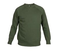 Sudadera para hombre con cuello redondo y mangas raglán, modelo New Cuba, Verde, M