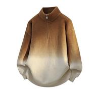 Sudadera para hombre sin capucha - Jersey de invierno con cuello alto con media cremallera casual de gran tamaño sudadera chic y elegante de corte suelto a la moda suéter suave versátil manga larga