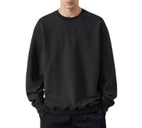 Sudadera para hombre, sudadera básica, sudadera con logotipo pequeño, estampado de neón para ropa de calle, jogging, sudadera clásica de manga larga, parte superior de gran tamaño, urbana, elegante y