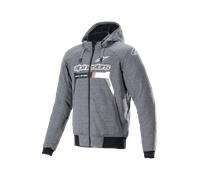 Alpinestars Chrome Ignition Chaqueta textil para motocicleta, negro-gris-blanco, tamaño L para Hombres