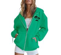 Sudadera para mujer con capucha, chaqueta de gran tamaño, chaqueta deportiva fina, sudadera con capucha con cremallera, chaqueta de manga larga, chaqueta larga con capucha, sudadera con capucha para