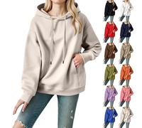 Sudadera para mujer, con capucha ligera, chaqueta corta, elegante, sudaderas, color liso, con capucha, con bolsillo, abrigo y cordón, abrigos de media temporada, chaqueta informal, ropa versátil