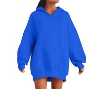 Sudadera para mujer, con capucha ligera, sudadera para mujer, Oversize Long Sweats de manga larga, con capucha, holgada, abrigos versátiles, chaqueta con cuello en V, ropa de color liso, ropa diaria