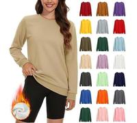 Sudadera para mujer, cuello redondo, sin capucha, algodón, sudaderas casuales, abrigo ligero, gran tamaño, ropa de color liso, manga larga, camiseta diaria, a, XL