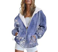 Sudadera para mujer de algodón, suéter para mujer, elegante, sudadera con capucha larga, informal, camiseta de manga larga, cómoda con bolsillos, para otoño e invierno, chaqueta para correr, blusa