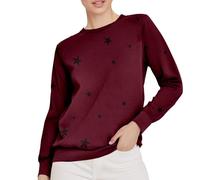 Sudadera para mujer de manga larga con capucha para mujer original sudaderas con estampado de cuello redondo abrigos casuales ropa con diseño de salón holgado, talla grande, sudadera, XXXXXL, rojo