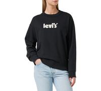 Sudadera para mujer Levi's Graphic Standard cuello redondo, negra, XXS