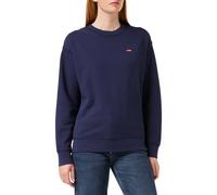 Sudadera para mujer Levi's Pullover Shirt Standard Crew, azul oscuro, XS