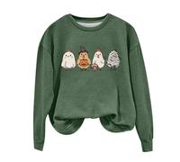 Sudadera para mujer, sin capucha, cuello redondo, sudadera para mujer, Halloween, sudaderas lindas, estampadas, primavera, otoño e invierno, manga larga, Halloween, festivales de ropa descontratada