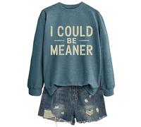 Sudadera para mujer sin sin elegante camiseta informal estampada con cuello redondo para mujer y hombre cómodo atuendo diario perfecto con vaqueros y zapatillas de deporte Moda de invierno suave H & M