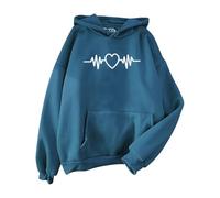 Sudadera para mujer, sudadera con capucha lisa, ropa elegante, elegante, para ocio, adolescentes, niñas, holgada, casual, de algodón, sudadera con capucha de gran tamaño con cremallera para mujer