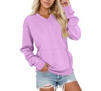 Sudadera para mujer, sudadera con capucha para mujer, de gran tamaño, Slim-It Oversized Sweatjacke Lang Backprint Hoodie Dünn Classic Basic Langarm Kapuzenjacke Fleecejacke mit Kapuze Damen Jacken