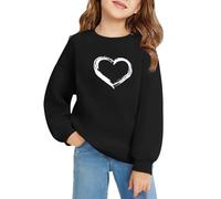 Sudadera para niña, jersey para niñas y niñas, suave cuello redondo, sudaderas de manga larga, para niña, cómoda, ligera, jersey deportivo, invierno, Streetwear Suéter de niña elegante, color liso