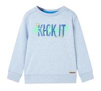 Sudadera para Niños de Manga Larga Ropa Infantil Jersey Azul Suave Mélange 116