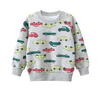 Sudadera para Niños Pequeño - Camiseta de Manga Larga Sweatshirt con Manga Larga Casual Chandal Infantil para niños pequeños Ligera Suave Jersey para Infantil 2-7 Años#A