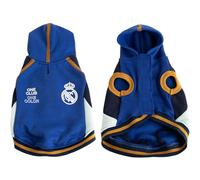 Sudadera para Perro Polar Fleece Real Madrid - Abrigo Térmico para Mascotas, Suave y Cálida, Ajuste Cómodo, Diseño Oficial de Fútbol, Ideal para Invierno