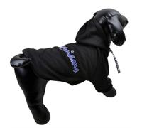 Sudadera para perros deportiva con capucha en color negro
