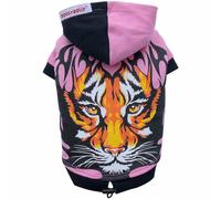 Sudadera para perros modelo "Tigre" de DoggyDolly, rosa y negra