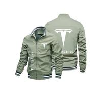 Sudadera, para Tesla modèle 3 modèle X modèle Y modèle S Hoodie Hombre con Cremallera, Casual a la Moda Retro clásica Manga Larga Ropa de Abrigo Gruesos,A-XXL