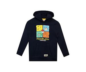 Sudadera Pokemon | Pikachu Hoodie Niño | Bisasam Glumanda Schiggy | Sudadera con Capucha para Juegos para niños | Pokémon Ropa para niños, Multicolor, 158 cm