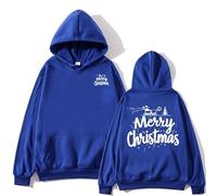 Sudadera Polar Mujer,Sudaderas Mujer Navidad,Oversized Sweatshirt For Women Heart Print Hoodie Cute Long Sleeve Sweatshirts Fleece Lined Hoodies with Chaqueta Deporte Invierno (Blue, S)