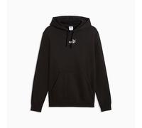 PUMA Sudadera de felpa con capucha Essentials con logo n.º 1 para hombre, Ropa, Negro, XL