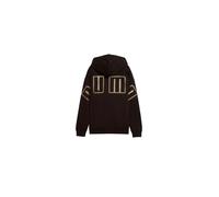 Sudadera puma maximal metallic com, black, mujer XL