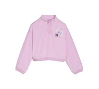 Sudadera PUMA x DORA THE EXPLORER T7 de corte holgado y cuello Rojoondo con cremallera para niños, Accesoiros, Rosa, 2-3Y