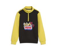 Sudadera PUMA x TRANSFORMERS con estampado y cuello con cremallera para niños, Accesoiros, Negro, 2-3Y