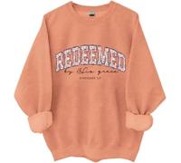 Sudadera Redeemed By His Grace, By His Grace, Sudaderas Redeemed Mujer Hombre, Hami naranja, 3XL