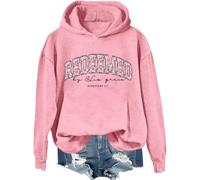 Sudadera Redeemed By His Grace, By His Grace, Sudaderas Redeemed Mujer Hombre, Rosa-1., XL