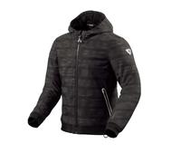 Revit Saros WB Letters Chaqueta textil de moto, negro/antracita/rojo, Talla S