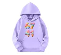 Sudadera Roja, Sudadera con Capucha de Dios para niñas, Sudadera con versículo Preppy (Light Purple, 2-3 Years)