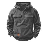 Sudadera táctica tipo cargo para niño, sudadera con capucha con cremallera de un cuarto para entrenamiento, gimnasio, niños, moda, otoño, invierno, al aire libre, sudaderas con capucha con bolsillos