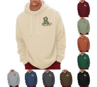 Sudadera térmica con capucha para hombre, con forro polar, bonita sudadera con capucha estampada con cactus para invierno, sudadera clásica con forro de piel, acogedora, ropa de trabajo, ropa