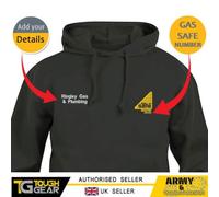 Sudadera Tipo Hoodie Personalizada Bordada Gas Safe Logo Plomero