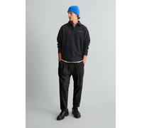 Sudadera tipo polo de corte holgado Black S