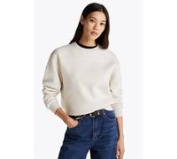 TOMMY HILFIGER Sudadera beige moteado / blanco, Talla M