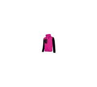 U-Power Rainbow, Full Zip Sweatshirt, with Large Pockets, Soft Fleece, Cotton Stretch Fabric, High Collar, Adjustable Hood, Comfortable Winterwear - BLACK FUCSIA L