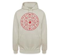 Sudadera unisex con capucha The Elder Scrolls Gamer | Descubre este misterioso diseño con una huella de mano en un círculo mágico, perfecto para los fanáticos del ocultismo.